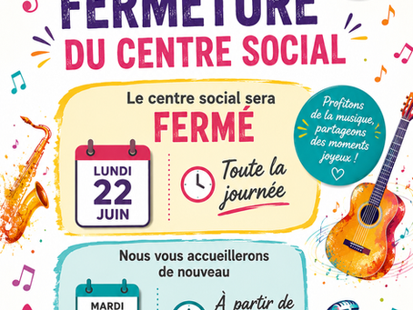 FERMETURE DUC ENTRE SOCIAL