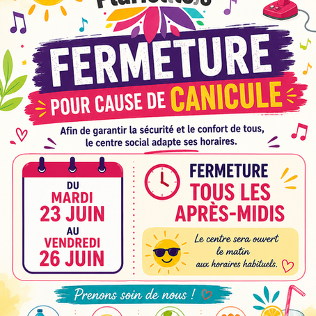 FERMETURE EXCEPTIONNELLE