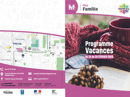 PROGRAMMES POLE FAMILLE VACANCES DE FEVRIER 2026