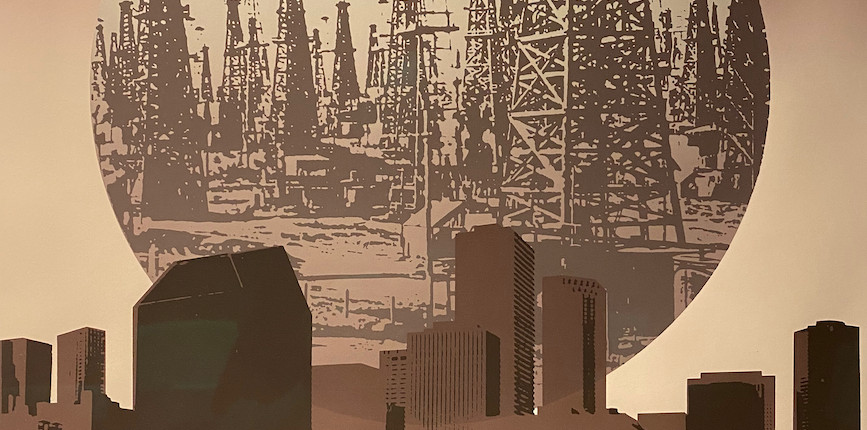 Old drilling rigs in Oklahoma