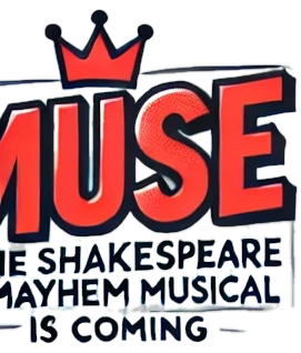 A red MUSE-logo with a crown