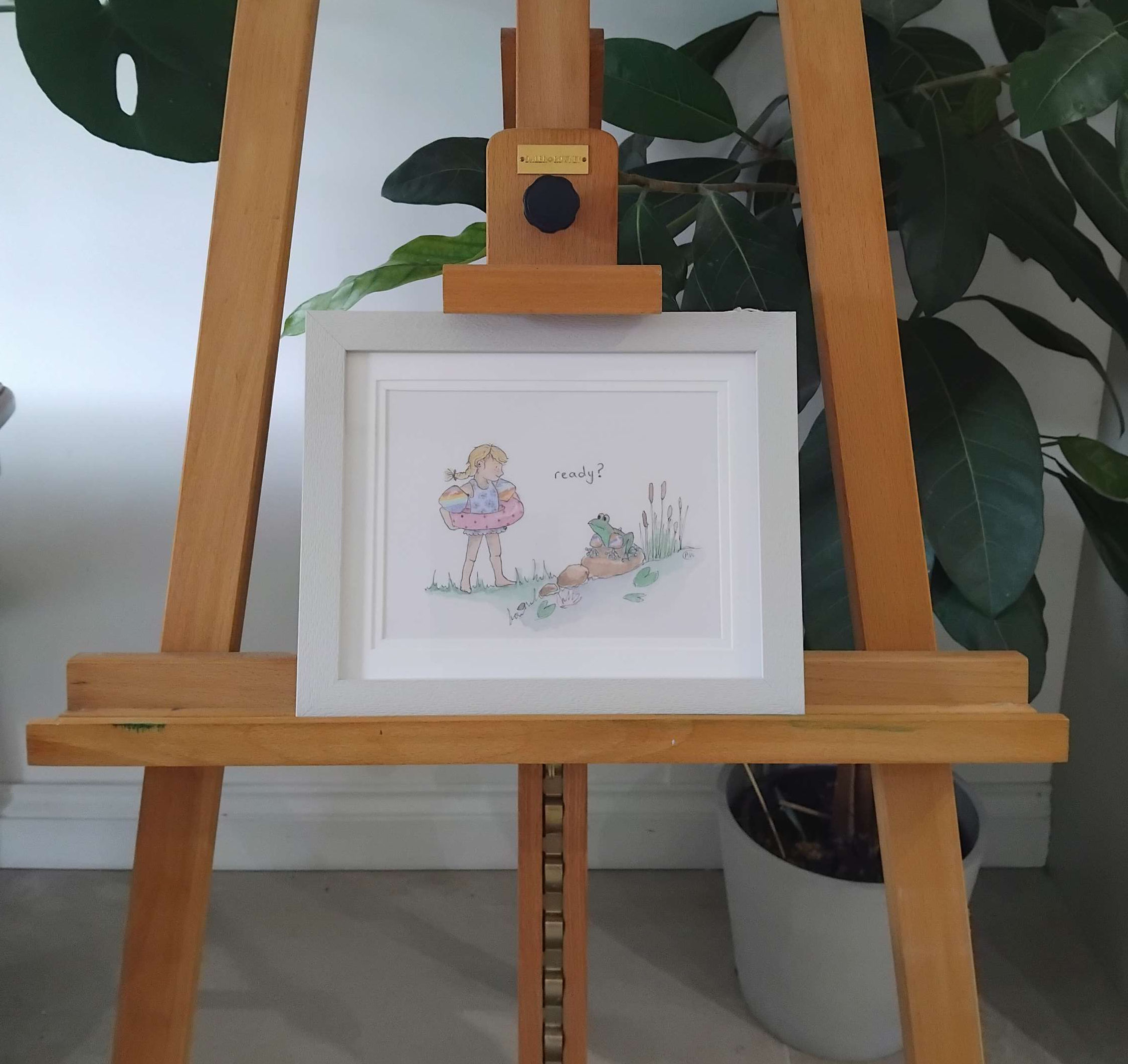 Ready? A5 print - Framed