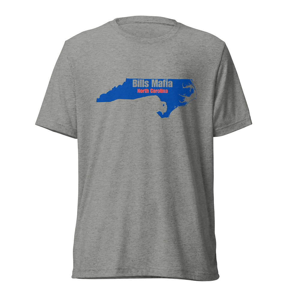 Grey NC Bills Mafia State shirt