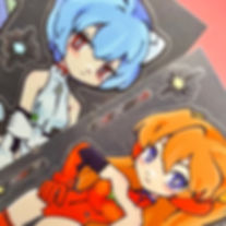Asuka and Red Monkey Sticker sheets