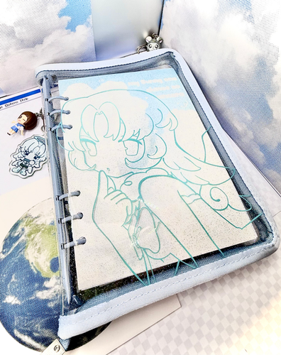Decorative A5 Zip-up 6 Ring Stationary Binder | Gendakiwi's World