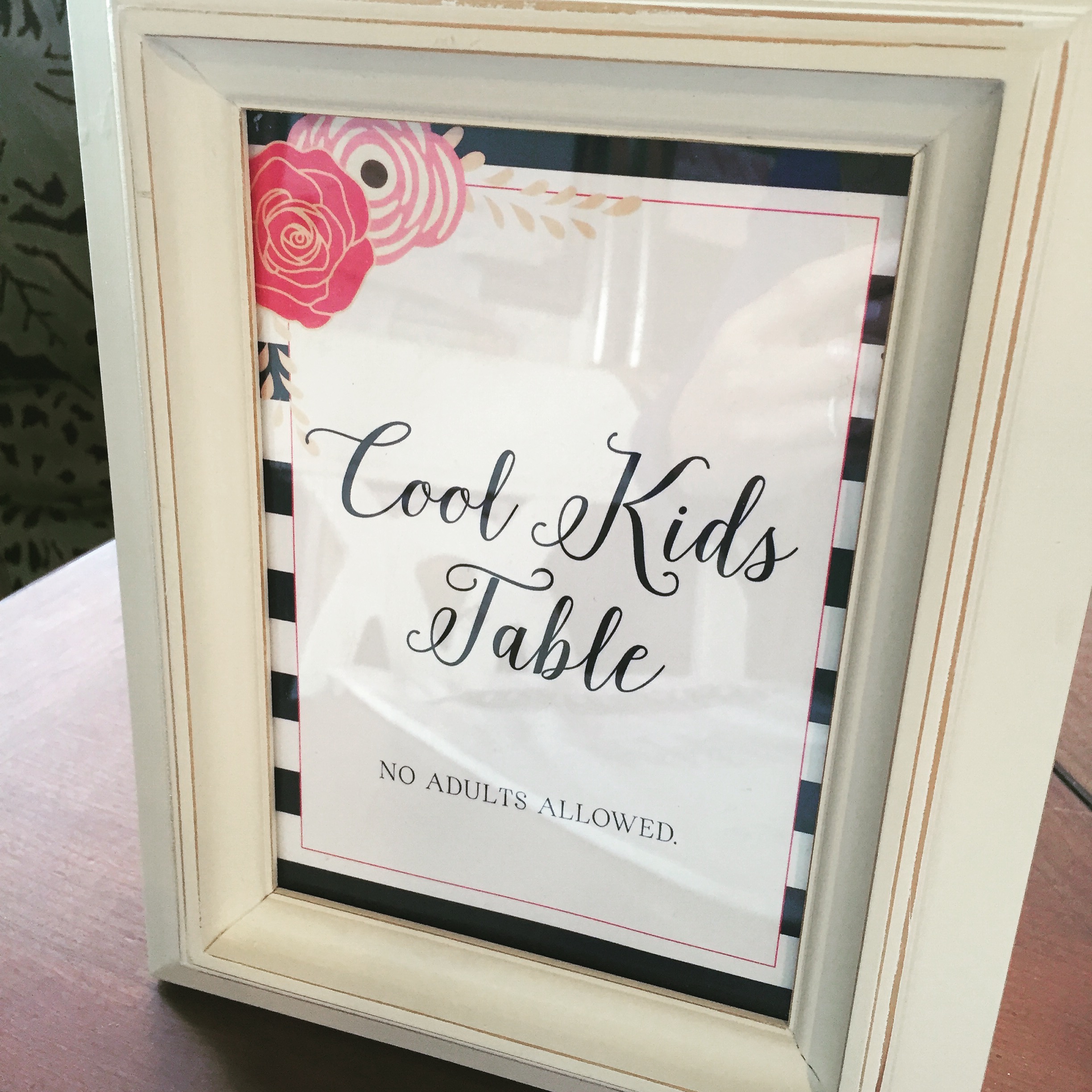 Cool Kids Table Sign