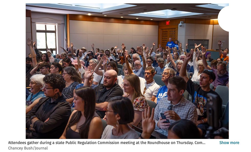 PRC Finds Blackstone and TXNM violated the law! Penalties ordered, and ratepayers to be held harmless