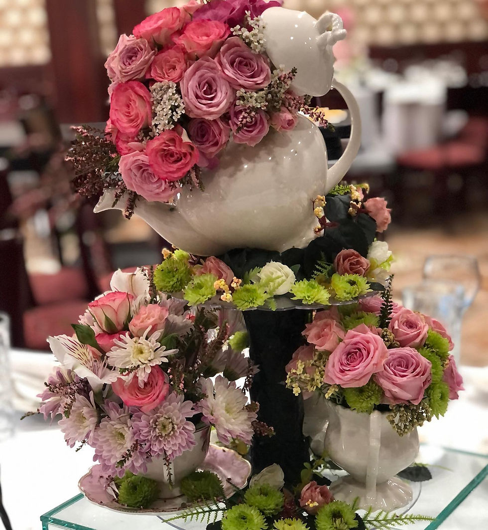 Tea Party Theme Centerpiece