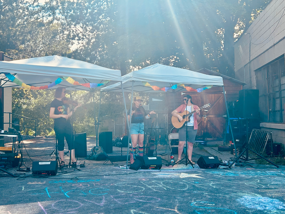 Betsy Rogue performs at Pride In Perry 2025.