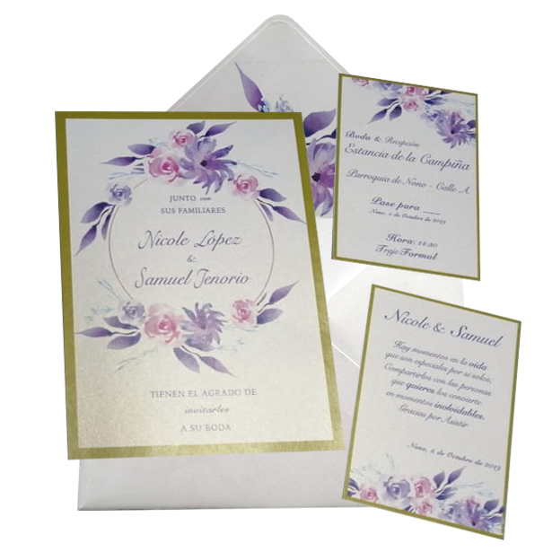 Miniatura: INVITACIÓN MATRIMONIO QUITO