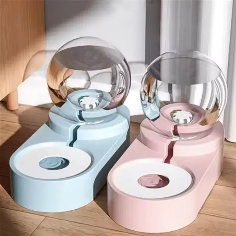 Thumbnail: AT05-Dog Food Container 3 In 1 Pet Cat Automatic Feeder 1.8L Water Dispenser Dri