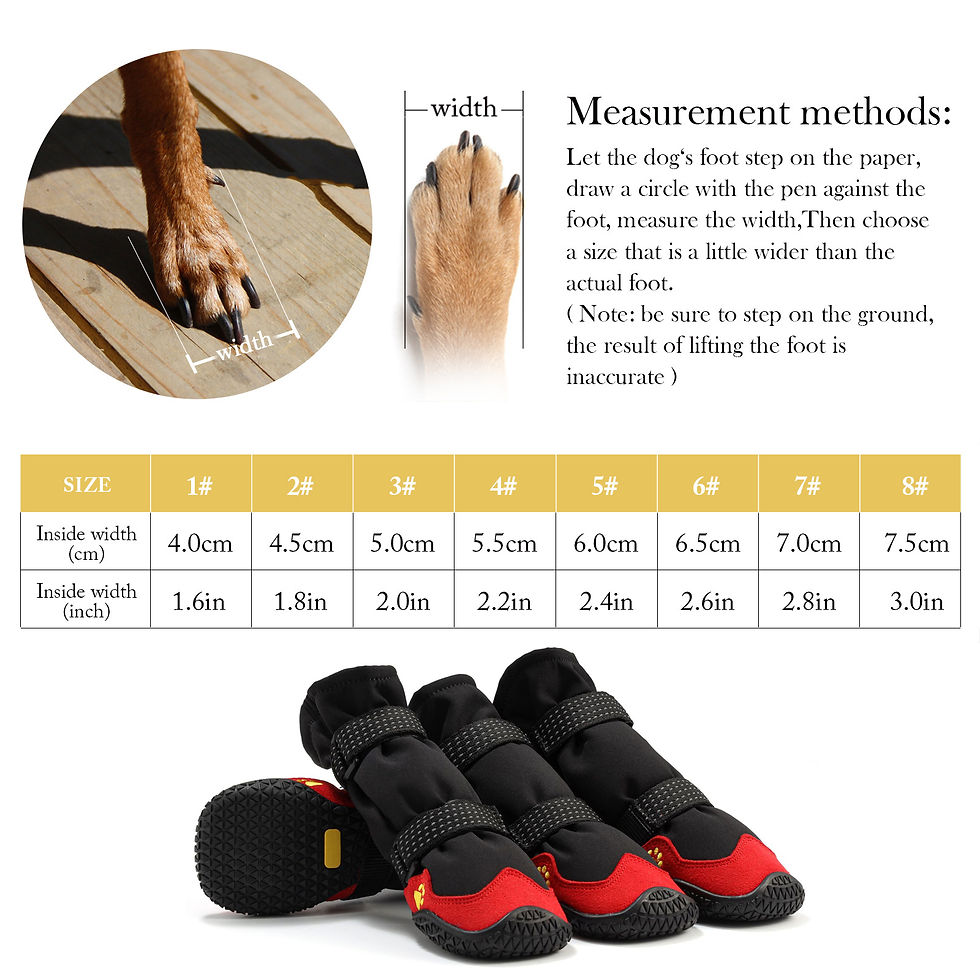 Thumbnail: Dog Booties Waterproof High Tops 4Pcs Dog Shoes for Medium Large Dogs Rugged Ant