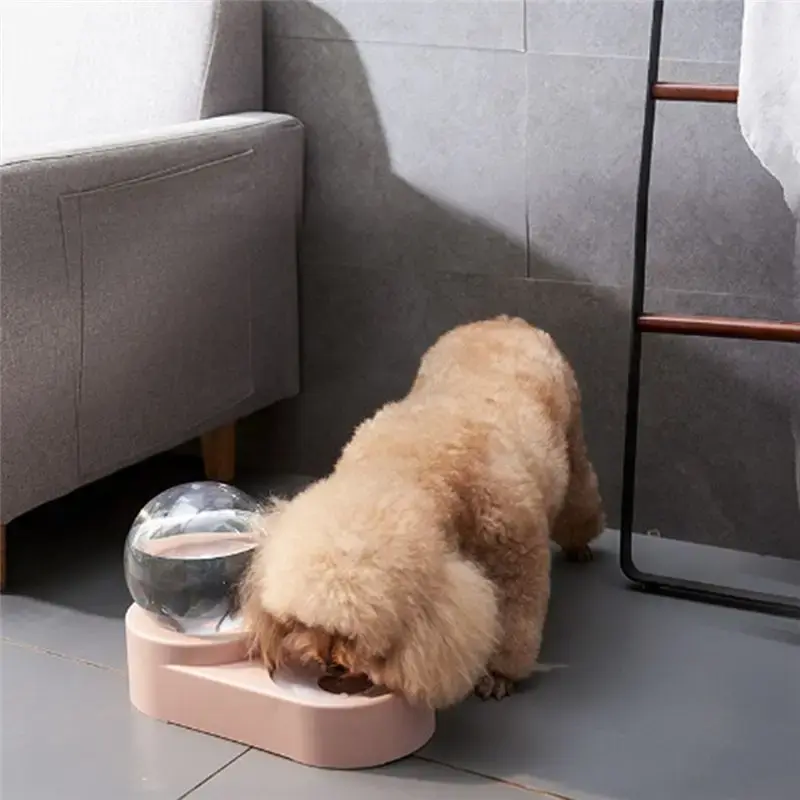 Thumbnail: AT05-Dog Food Container 3 In 1 Pet Cat Automatic Feeder 1.8L Water Dispenser Dri