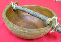 Cuenco de diseño artesanal de pasta piedra cerámica sin horno -Artesanías Girasol