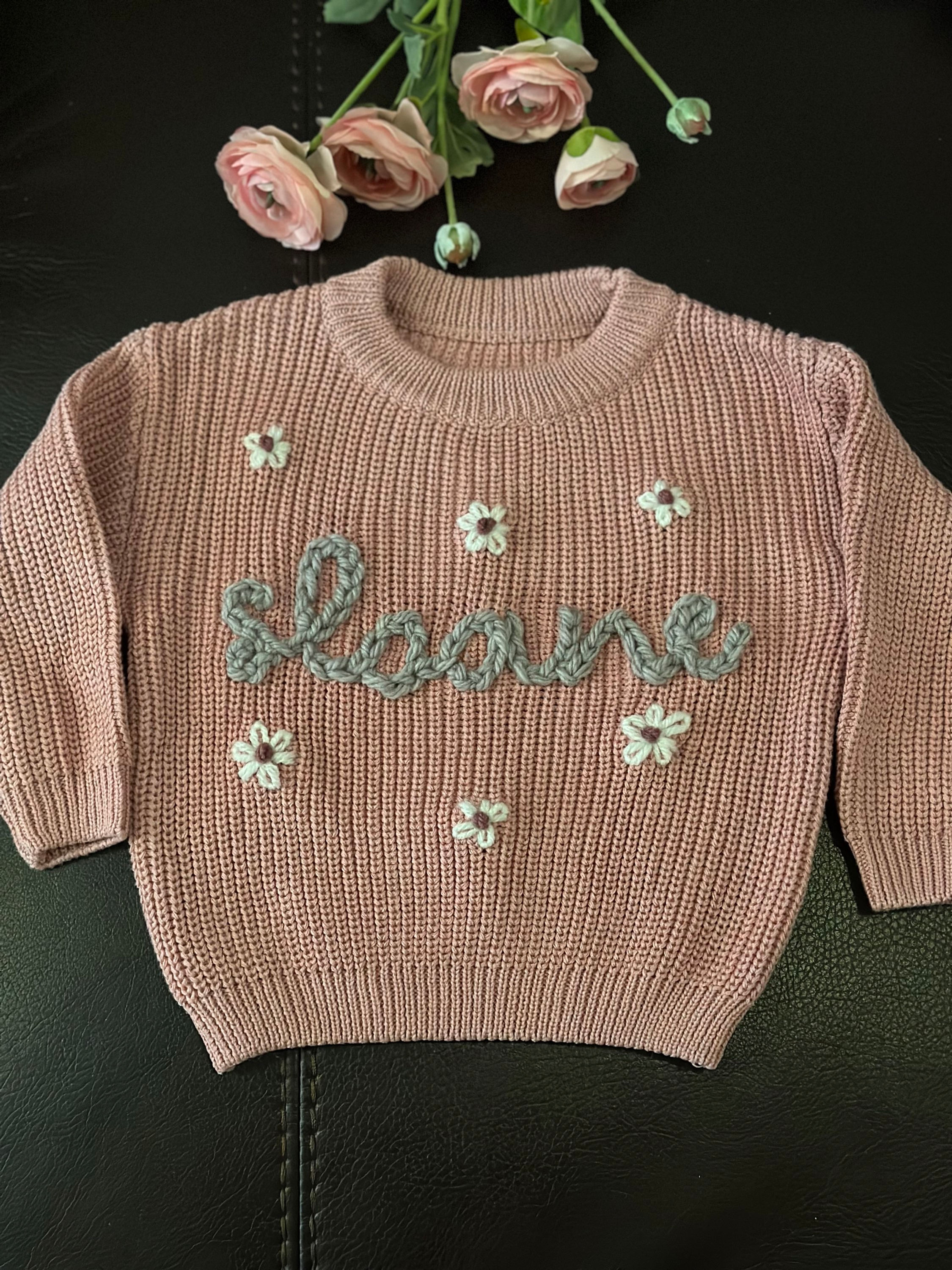 Chunky Knit Custom Toddler Sweater