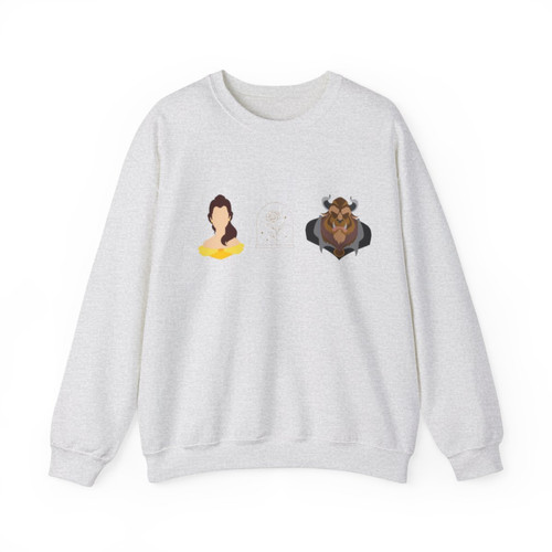 Beauty and the Beast Minimalist Unisex Heavy Blend™ Crewneck