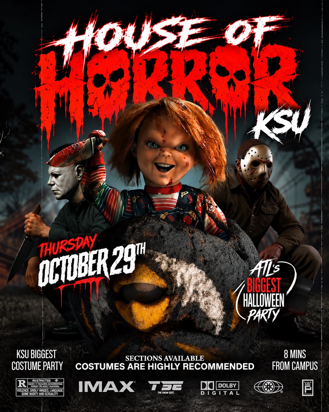 The House of Horror event flyer