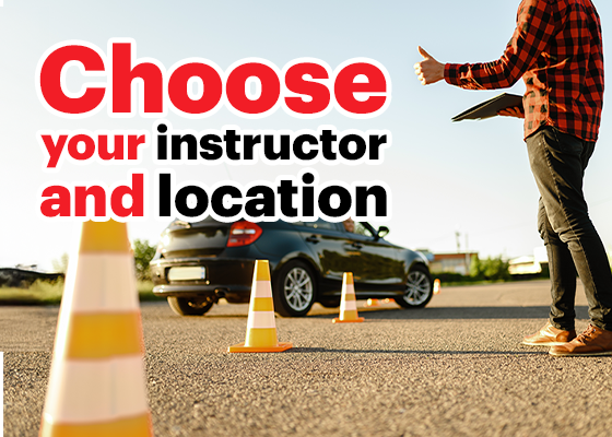 • Choose your instructor and location