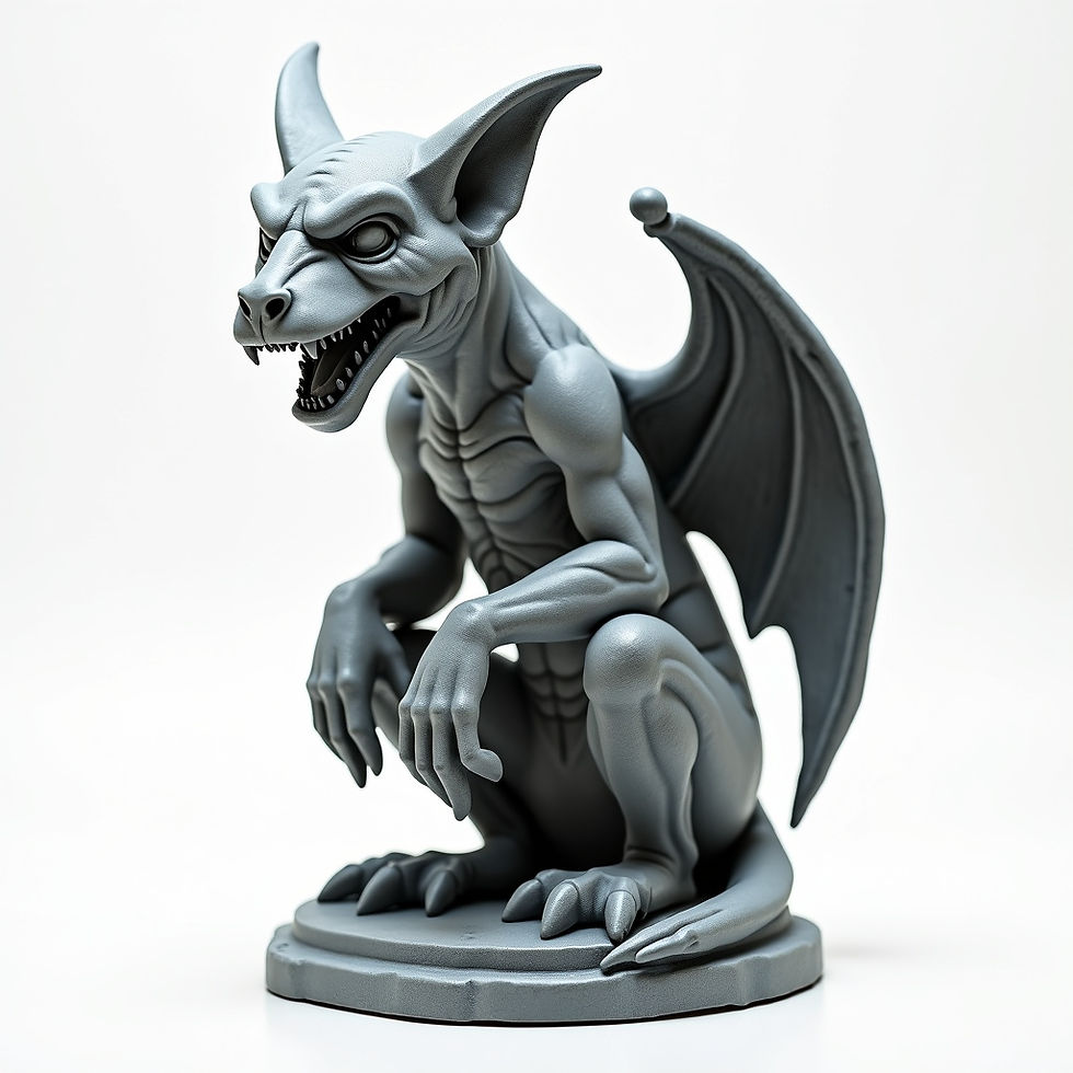 Eerie Gargoyle Statue