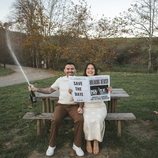 Central Coast engagement session with candid, romantic couples portraits