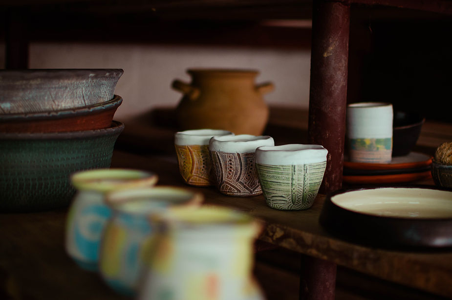Ceramics - Stella Georgieva, decorated ceramic cups