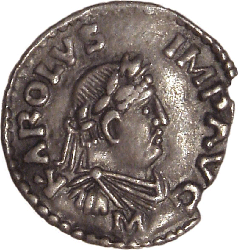 Denar Karls des Großen, ca. 804-814; Cabinet des Médailles, Paris; Quelle: wikimedia commons, Urheber PHGCOM