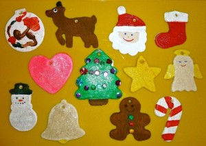 Salt dough ornaments