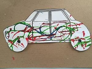 Car String Painting