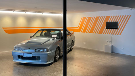 gallery painted-wall-graphic geometric abstraction