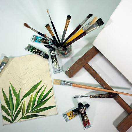 PINTAR con ÓLEOS / Diseño Botánico (principiantes)