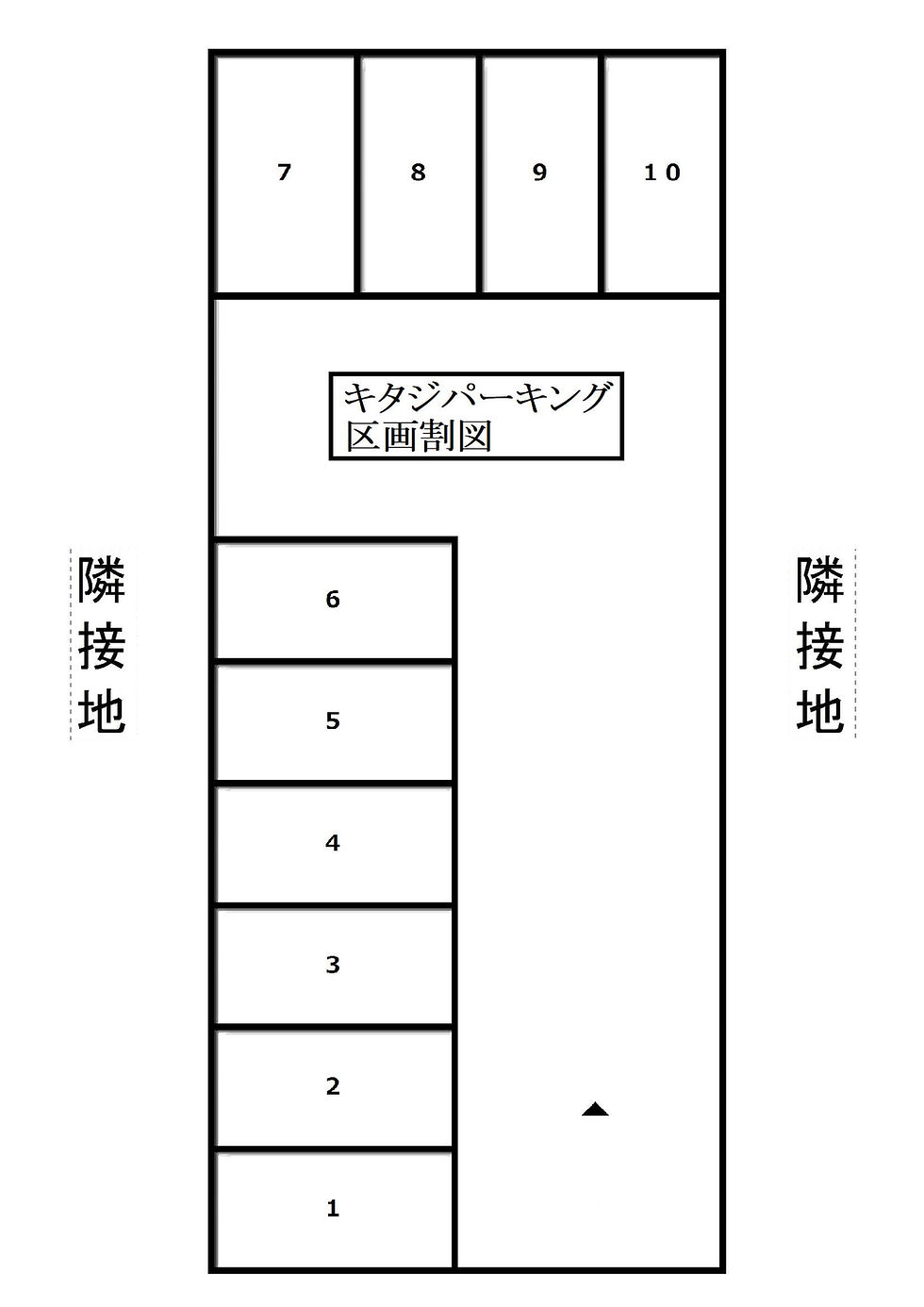 キタジパーキング区画割図
