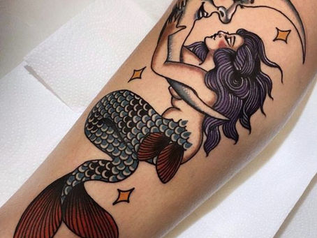 昔ながらのマーメイドのタトゥー [ソウル弘大タトゥー(韓国)]