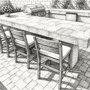 BBQ Island Sketch