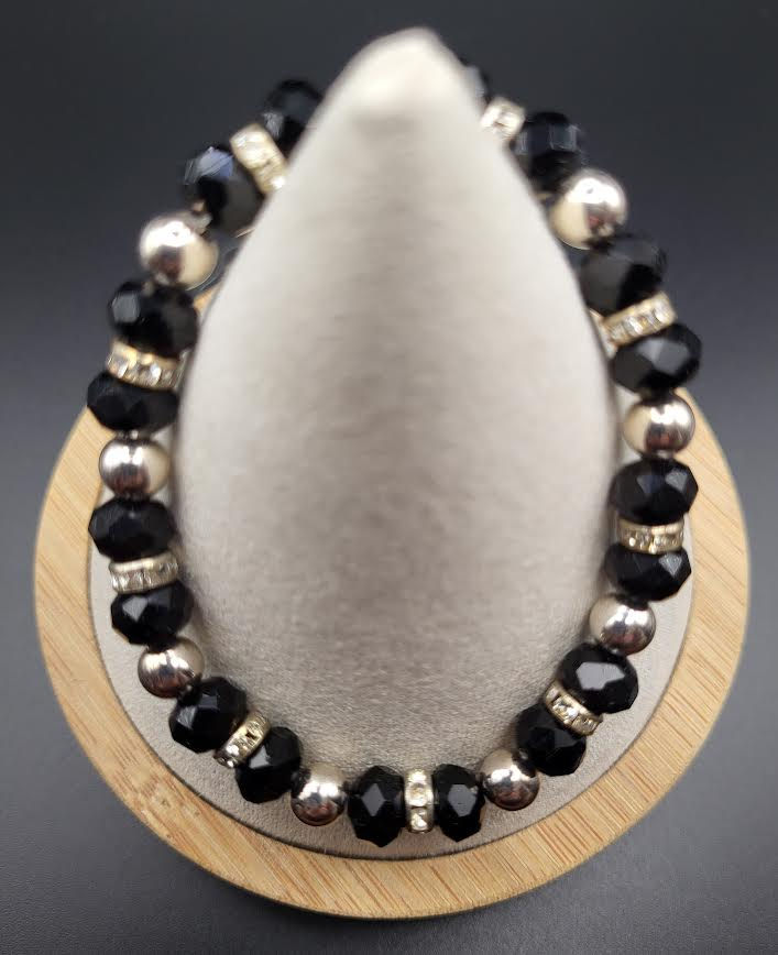 Crystal and Silver Bracelet