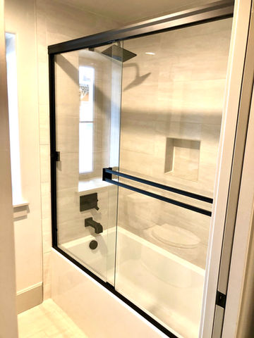 Custom glass shower