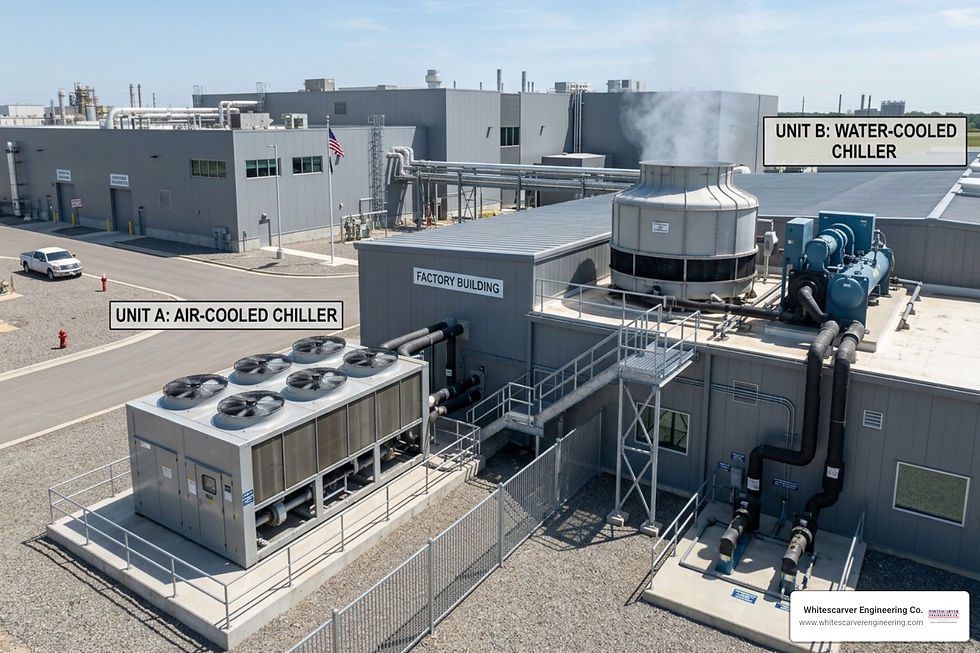 Why water cooled chillers usually win the efficiency race