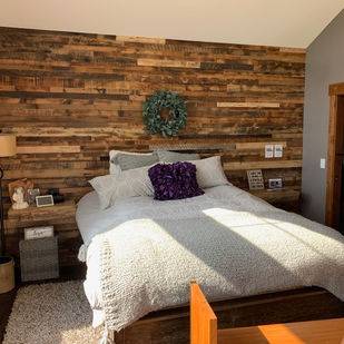 Vintage Wood on Bedroom Wall