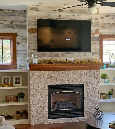 Vintage Reclaimed Wood Painted White