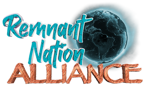Remnant Nation Logo with the Word Alliance as if carved from Southwestern Redrocks
