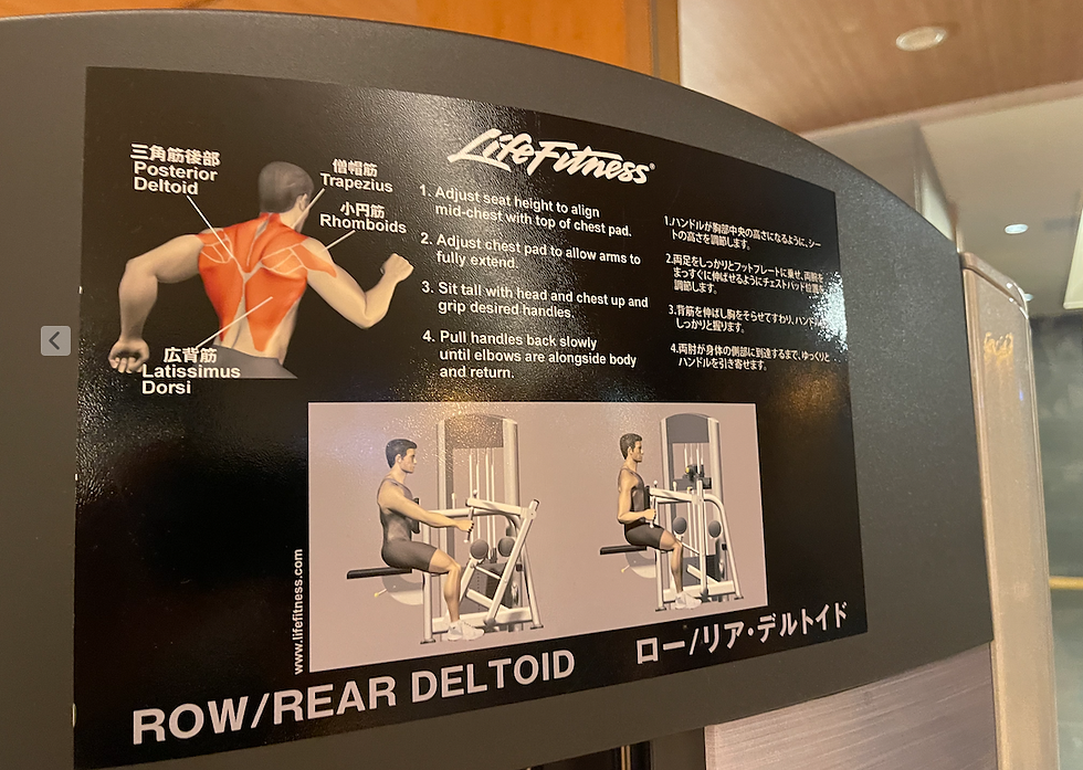 Technically, my first stop of the day was at the wellness center because I don’t believe 'vacation' is an excuse. What stood out to me, though, was how the people depicted on the exercise machines weren’t the traditional 'strong men' we typically see in the U.S.