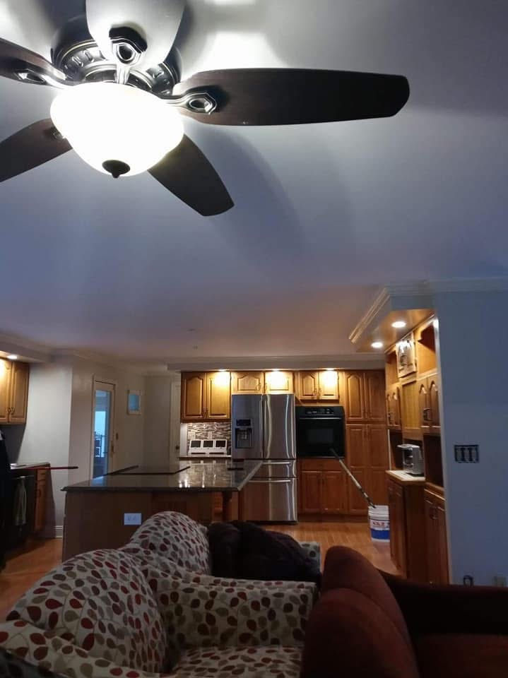 Full view of a finished kitchen
