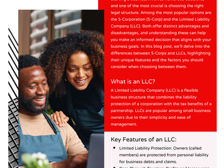 LLC or S-Corp?  A Comprehensive Guide to Making the Best Choice