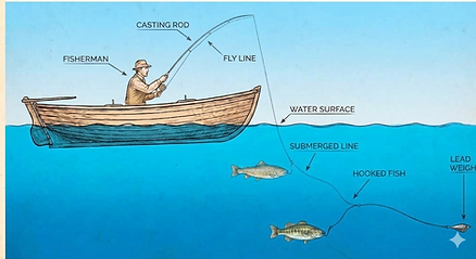 Casting off Boat image