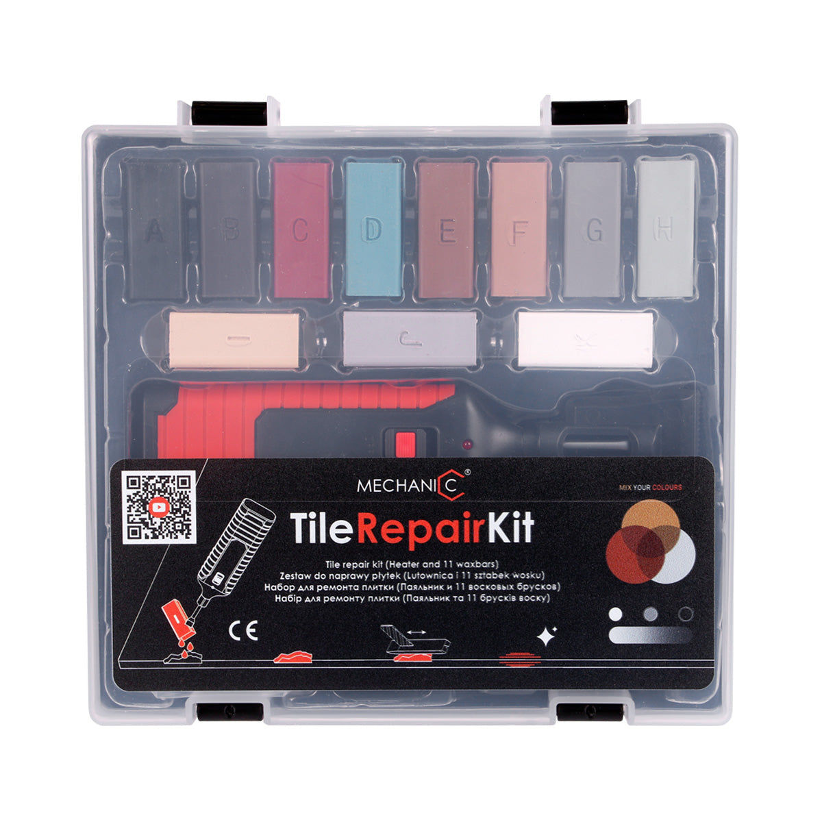 Mechanic Tile Repair Kit for Porcelain, Ceramic & Stone