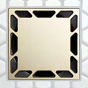 FloFx Satin Gold Blank Slate Drain Grate