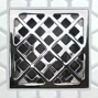 FloFx Polished Chrome Chain Link Drain Grate