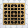 FLOFX Brushed Brass Modern Retro Drain Grate