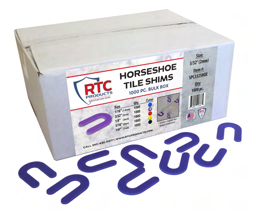 RTC 1/4in Horseshoe Spacer 1000pc Box