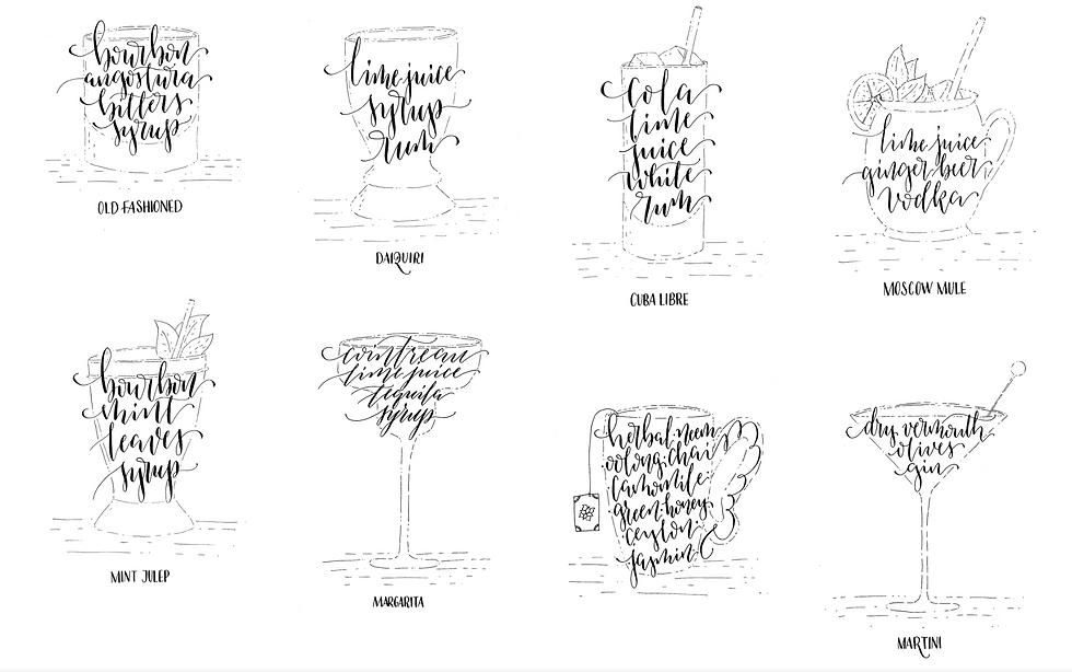 Cocktails and Calligraphy - Sumbo Pinheiro