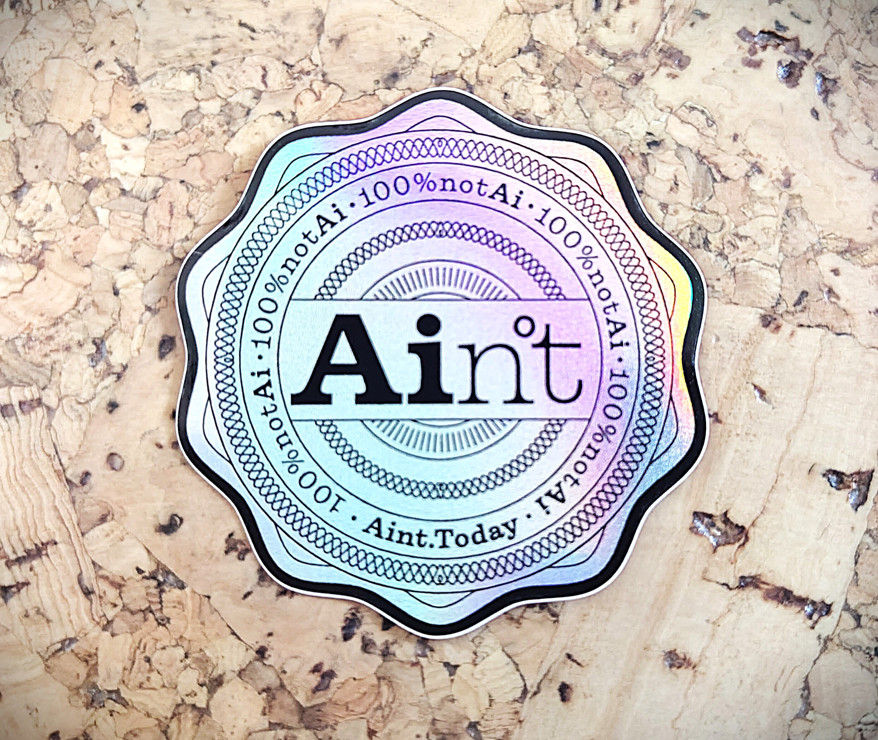 Aint Stickers - Platinum Badge (x10)
